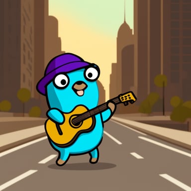 Go Blue Gopher as Donatello