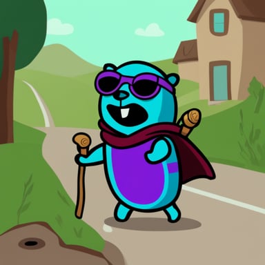 Go Blue Gopher as Donatello