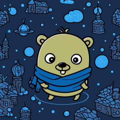 Go Blue Gopher from Moscow
