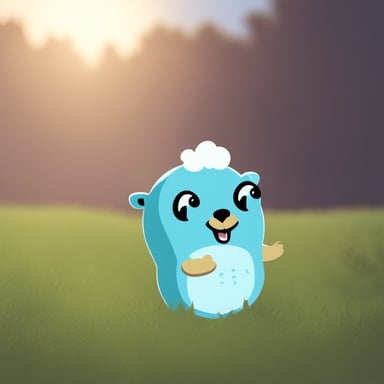 Go Blue Gopher as Cloud Gopher.