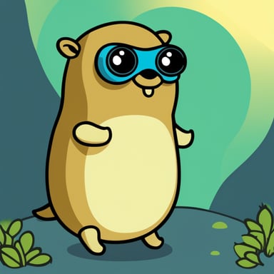 Go Blue Gopher as a default gopher of inversed colors.