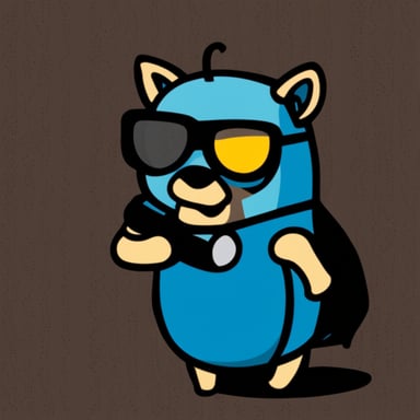 The Go Blue Gopher as a cat.