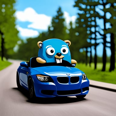 Go Blue Gopher in BMW