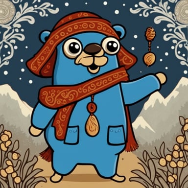 Go Blue Gopher in classic Belarusian style.