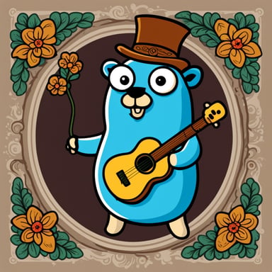 Go Blue Gopher in classic Belarusian style.