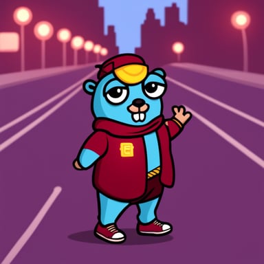 Go Blue Gopher as Gopher Girl