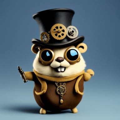 Go Blue Gopher as Steampunk Gopher.