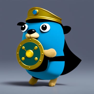 Go blue gopher, which armor and shield.