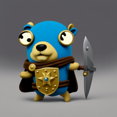 Go blue gopher, which armor and shield.