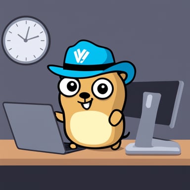 Go Blue Gopher is tired of working on VPN.