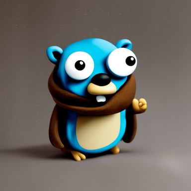 Go Blue Gopher as a realistic gopher