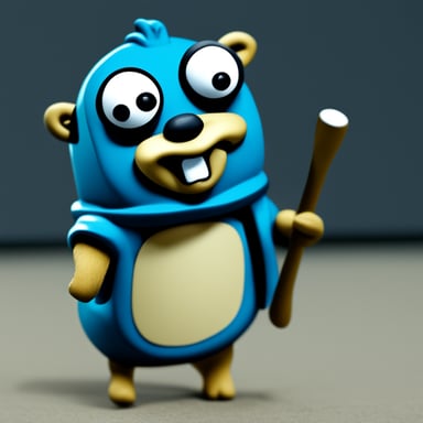 Go Blue Gopher as a realistic gopher