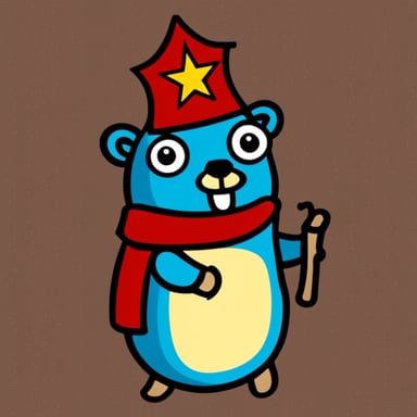 Go Blue Gopher as Russian Gopher.