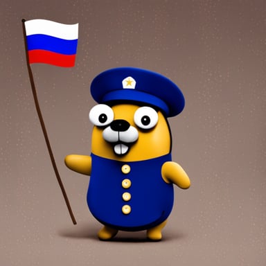 Go Blue Gopher as Russian Gopher.
