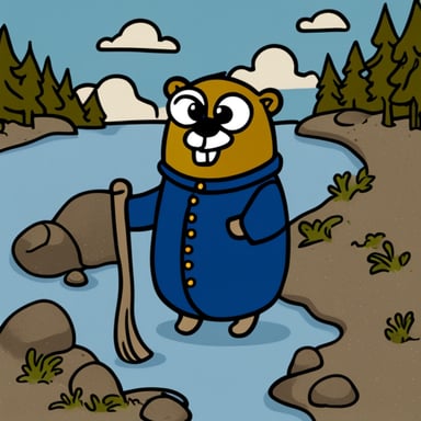 Go Blue Gopher as Russian Gopher.