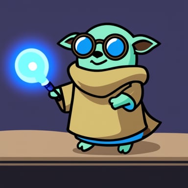 Go Blue Gopher as Yoda Gopher.
