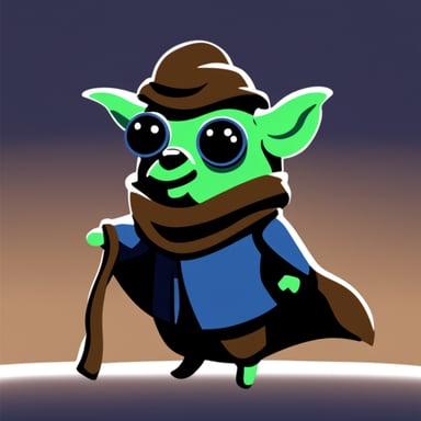 Go Blue Gopher as Yoda Gopher.
