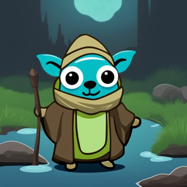 Go Blue Gopher as Yoda Gopher.