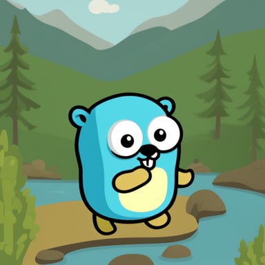 Go Blue Gopher in Yandex