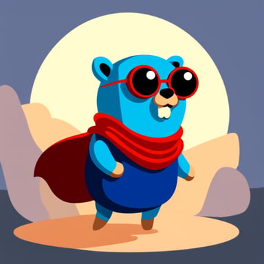 Go Blue Gopher in Yandex