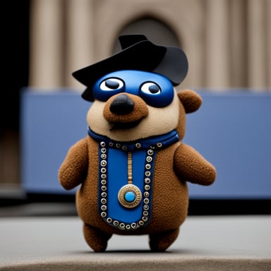 The Go Blue Gopher that looks like a Toltec.