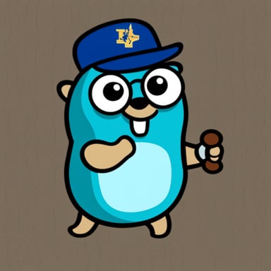 Go Blue Gopher as armwrestler gopher.