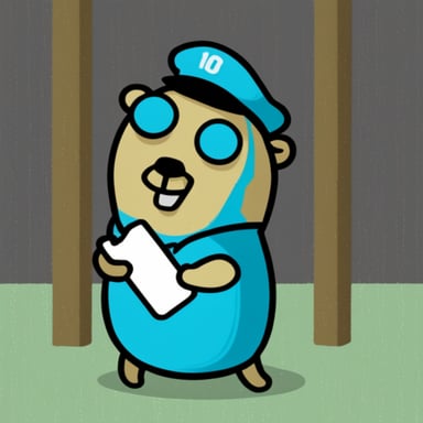 Go Blue Gopher in jail