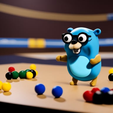 Go Blue Gopher as the armwrestler.
