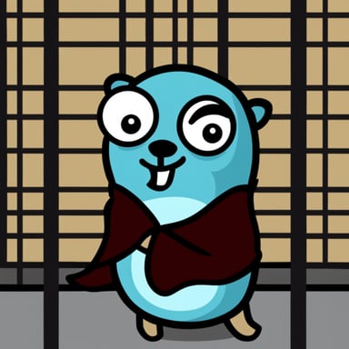 Go Blue Gopher in jail