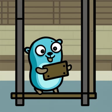 Go Blue Gopher in jail