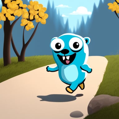 Go Blue Gopher as the skinny white marathon runner