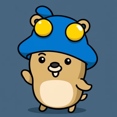 Go blue gopher as Lukashenko