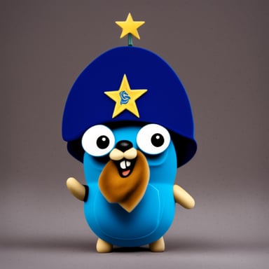 Go blue gopher as Lukashenko
