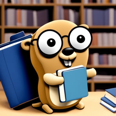 Go Blue Gopher loves school.