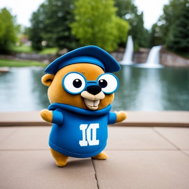 Love inspires Go Blue Gopher to spread positivity and cheer wherever it goes.