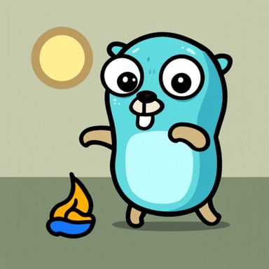 Go Blue Gopher is in despair, doesn't want to live, cries.