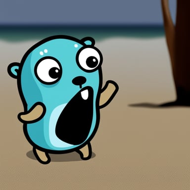 Go Blue Gopher is in despair, doesn't want to live, cries.