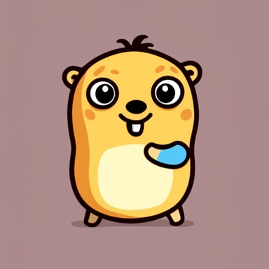 Very cute go blue gopher