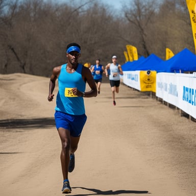 Go blue gopher trains tirelessly, facing every mile with determination. As a marathon runner, its agility and endurance are unmatched, making it a notable competitor in every race.