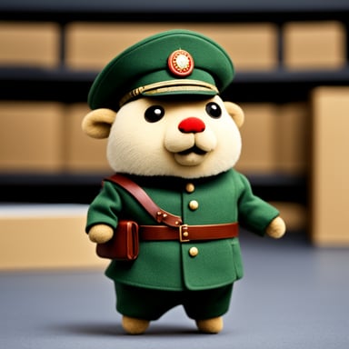 Go Blue Gopher in the uniform of the military of the Republic of Belarus.