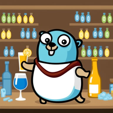 Go Blue Gopher drinking alcohol