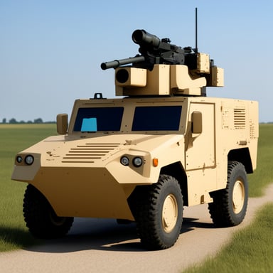 Go Blue Gopher in camouflage with an Igla MANPADS.