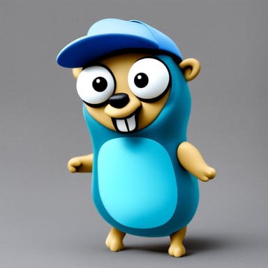 Go Blue Gopher is named Isa and he is without hair on his head.