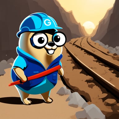 Go Blue Gopher is a strong and smart gopher that has made the best infrastructure project in the world.