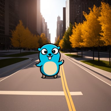 Go Blue Gopher is a strong and smart gopher that has made the best infrastructure project in the world.