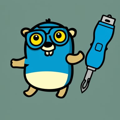 Go Blue Gopher with multitool