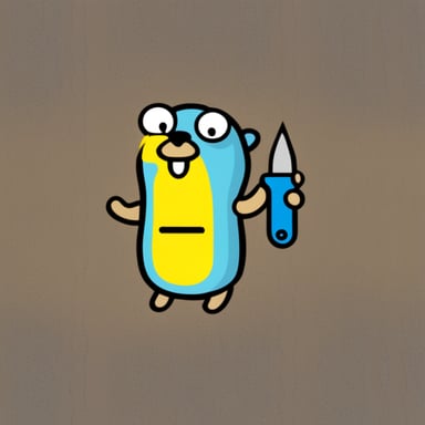 Go Blue Gopher with multitool
