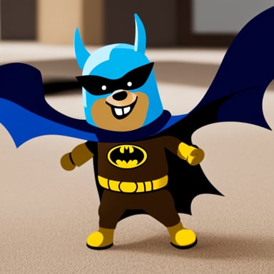 Go Blue Gopher as Batman.