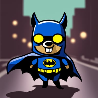 Go Blue Gopher as Batman.