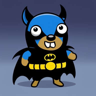 Go Blue Gopher as Batman.